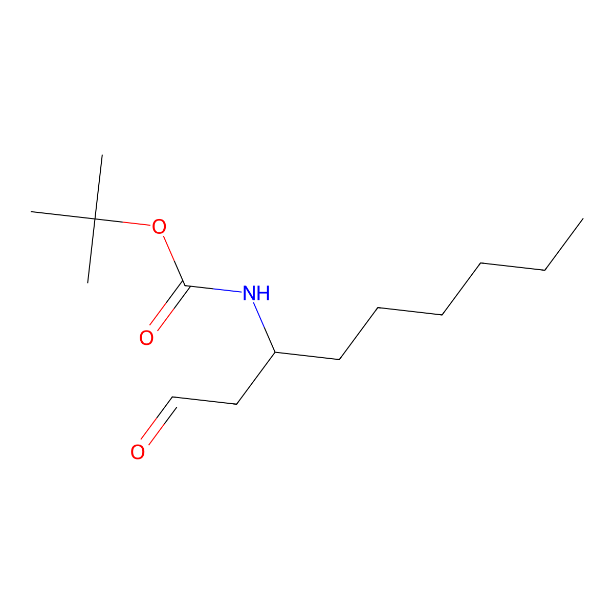Tert-butyl (1-oxononan-3-yl)carbamate molecular structure, CAS 1455442-32-6