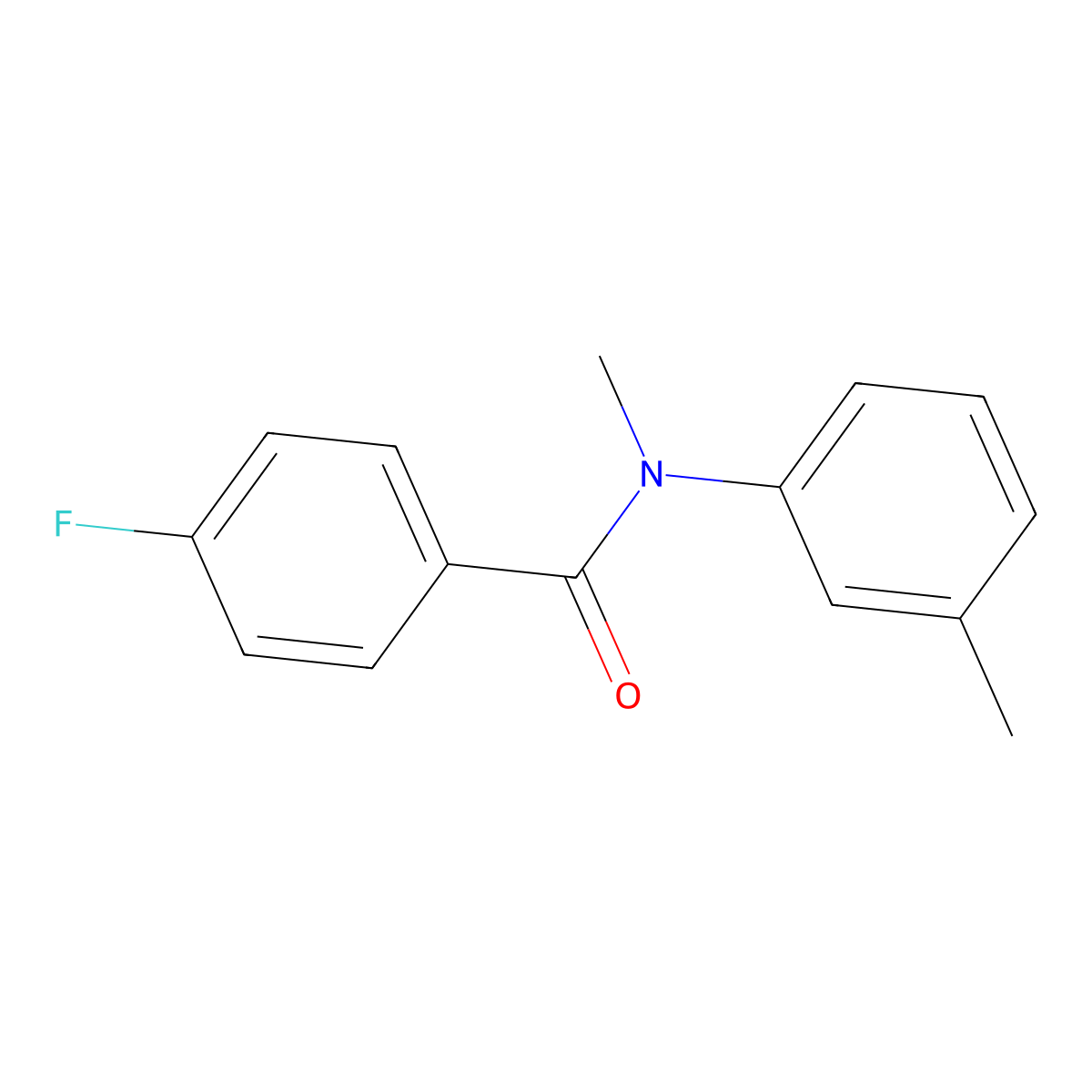 4-fluoro-N-methyl-N-(3-methylphenyl)benzamide molecular structure, CAS 1455444-23-1