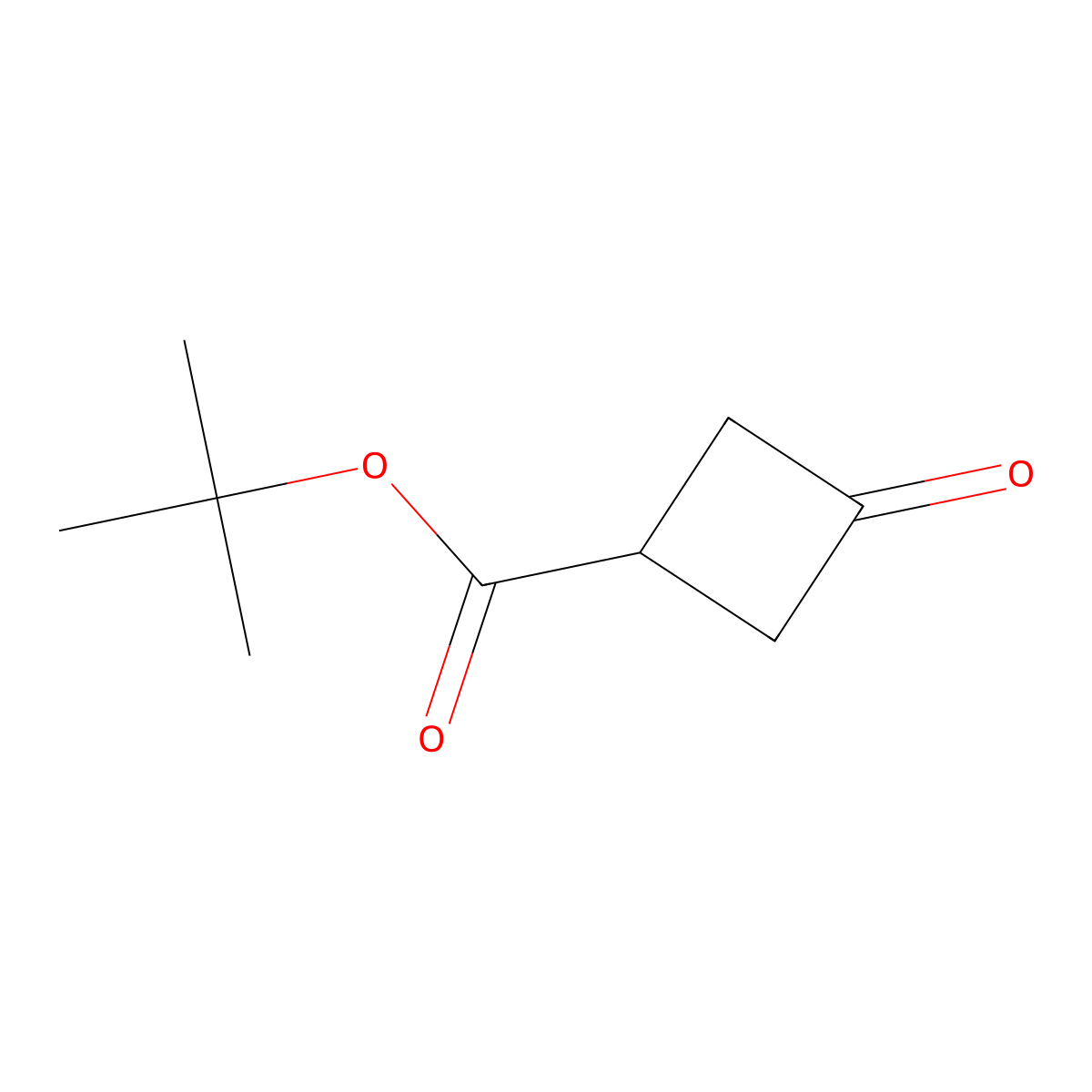 Tert-butyl 3-oxocyclobutane-1-carboxylate molecular structure, CAS 145549-76-4