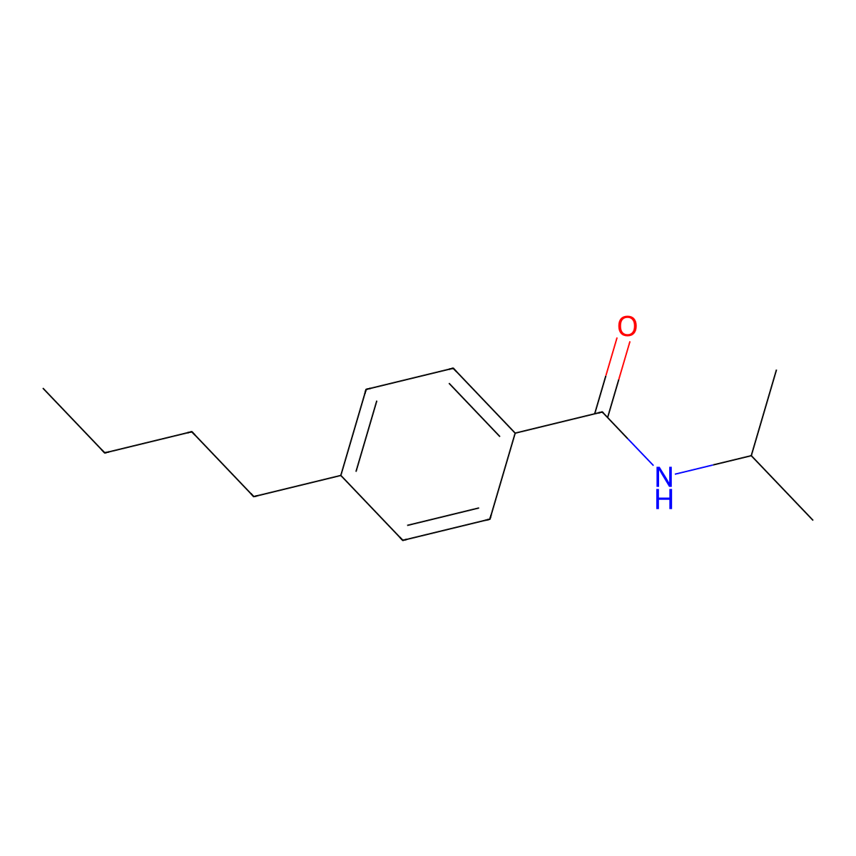 4-Butyl-N-(1-methylethyl)benzamide molecular structure, CAS 1455510-91-4