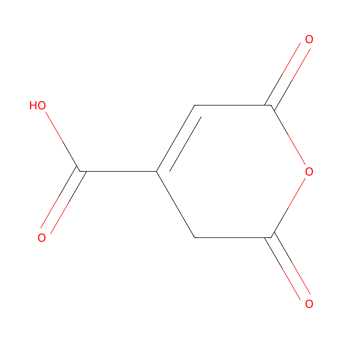trans-Aconitic anhydride molecular structure, CAS 14556-16-2