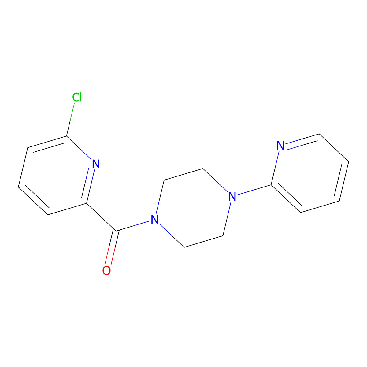 1-(6-Chloropyridine-2-carbonyl)-4-(pyridin-2-yl)piperazine molecular structure, CAS 1455625-67-8