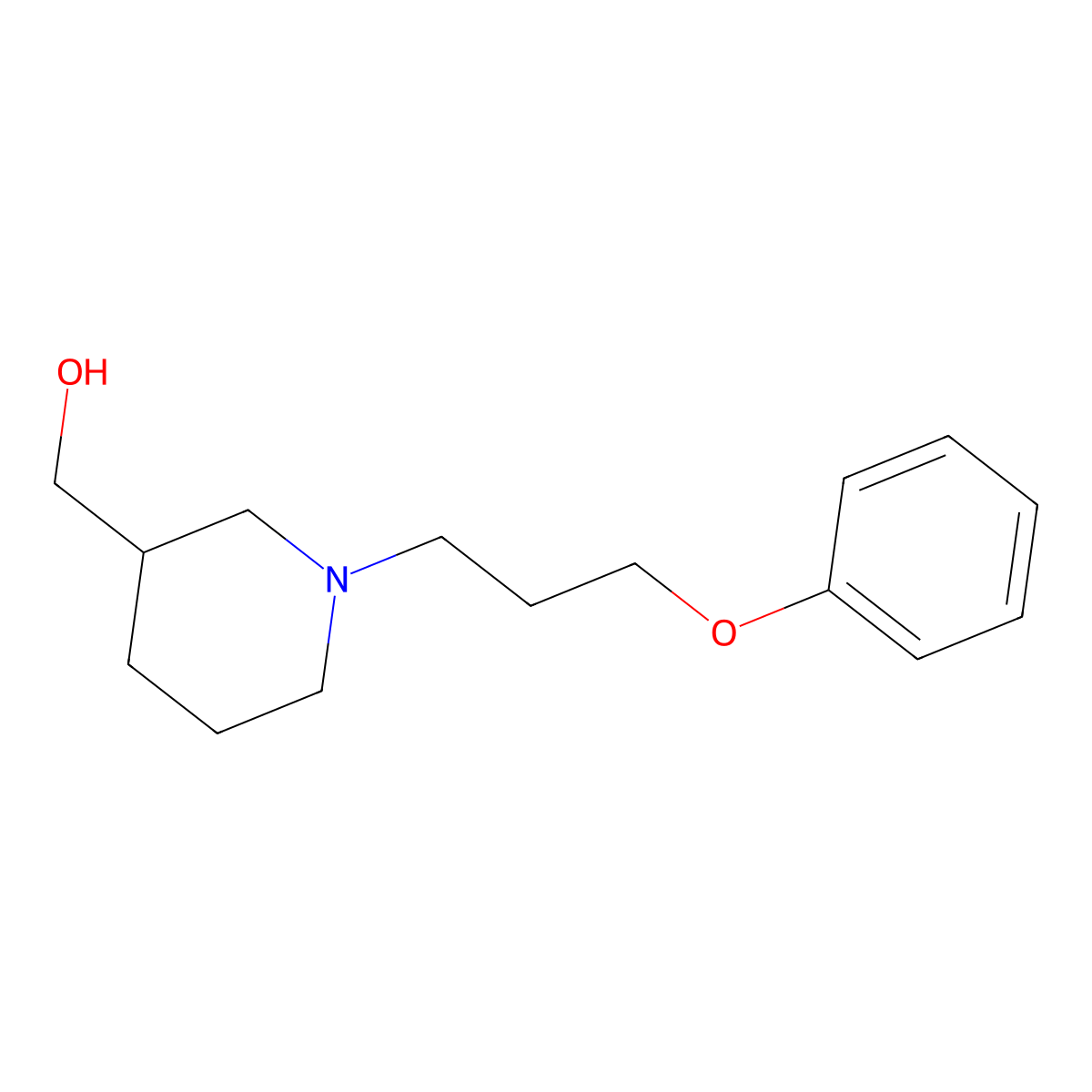 [1-(3-Phenoxypropyl)piperidin-3-yl]methanol molecular structure, CAS 1455635-31-0
