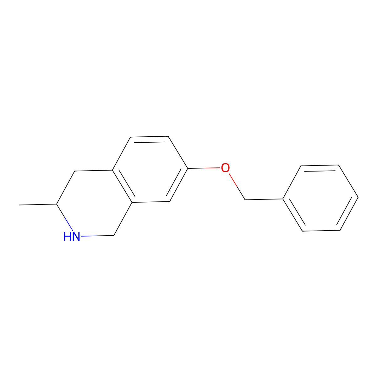 7-(Benzyloxy)-3-methyl-1,2,3,4-tetrahydroisoquinoline molecular structure, CAS 1455639-79-8