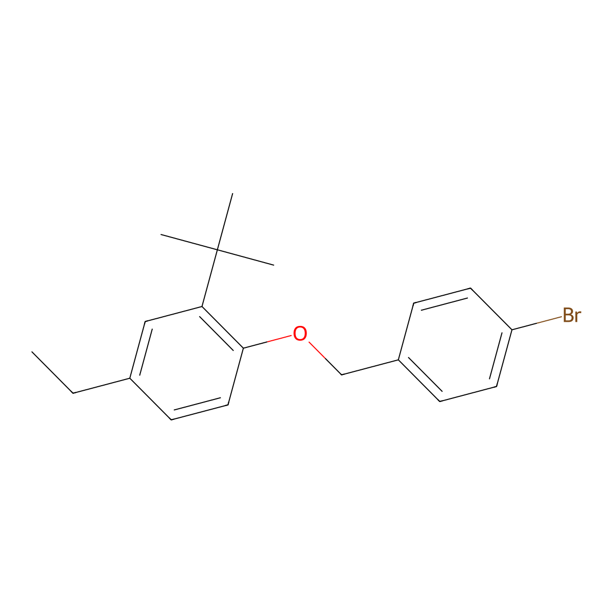 1-((4-Bromobenzyl)oxy)-2-(tert-butyl)-4-ethylbenzene molecular structure, CAS 1455651-03-2