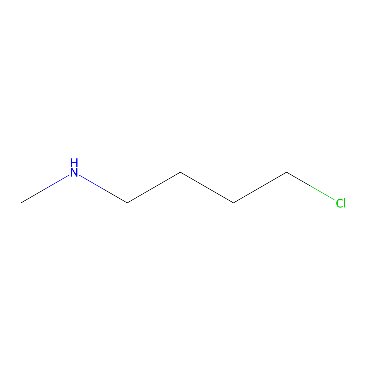 4-chloro-N-methylbutan-1-amine molecular structure, CAS 145569-44-4