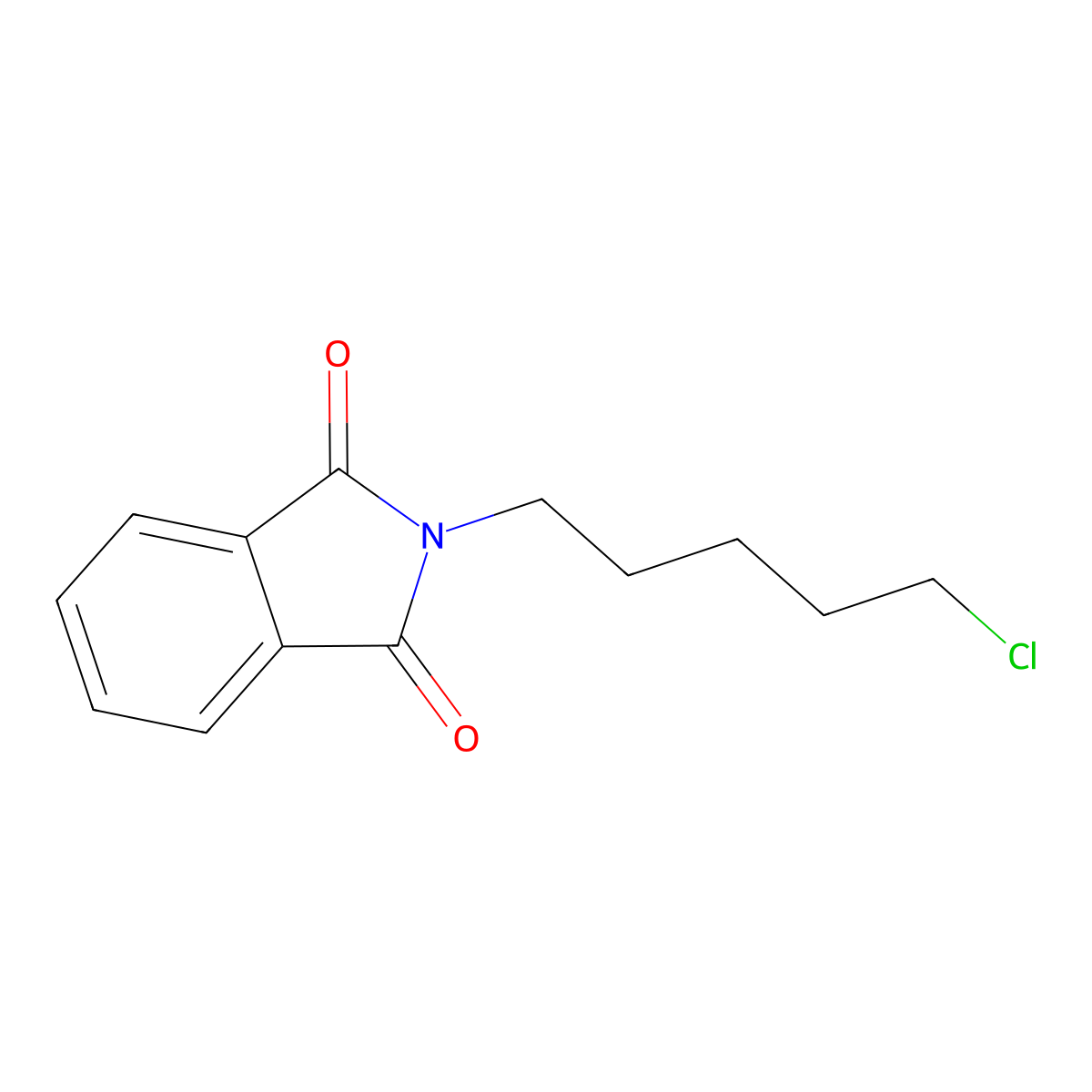 5-Chloro-1-phthalimidopentane molecular structure, CAS 145585-75-7