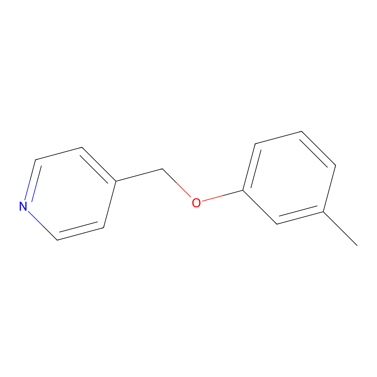 4-[(3-Methylphenoxy)methyl]pyridine molecular structure, CAS 1455861-82-1