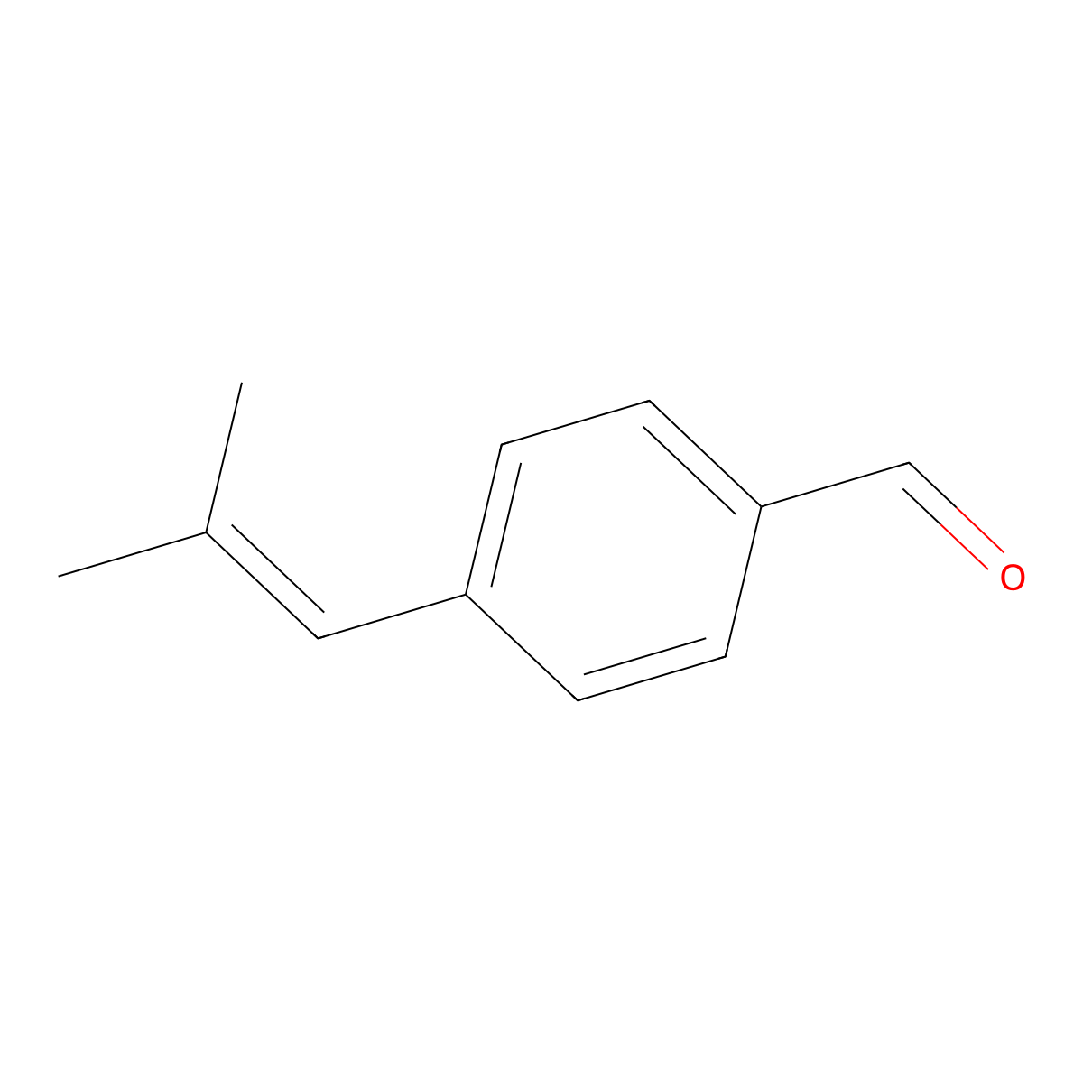 4-(2-Methylprop-1-en-1-yl)benzaldehyde molecular structure, CAS 145589-31-7