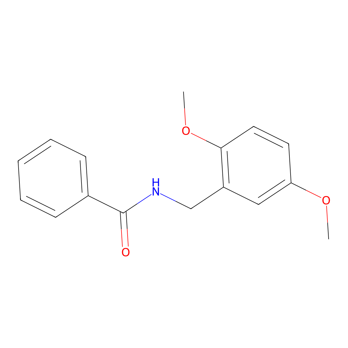 N-(2,5-dimethoxybenzyl)benzamide molecular structure, CAS 1455916-20-7