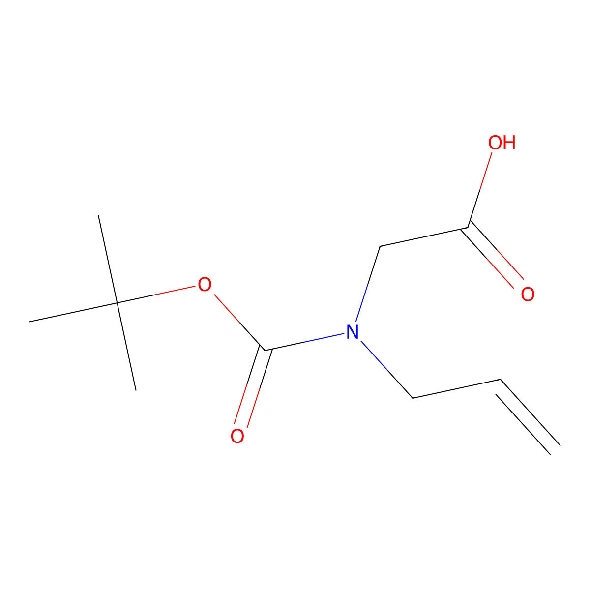 Boc-N-(Allyl)-Glycine molecular structure, CAS 145618-68-4