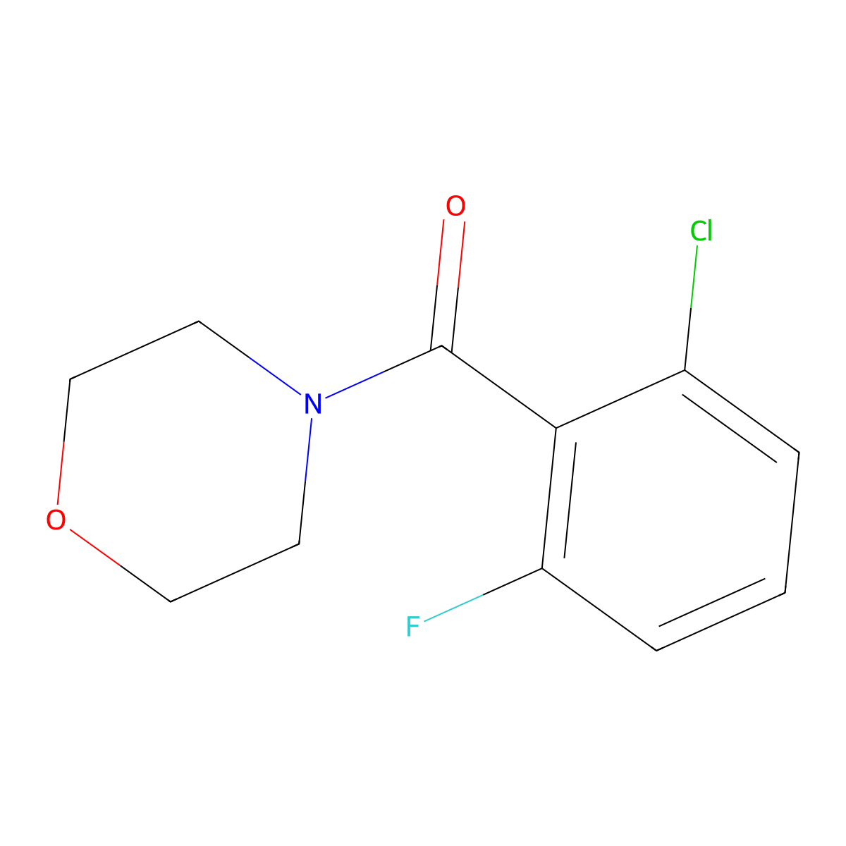 4-(2-Chloro-6-fluorobenzoyl)morpholine molecular structure, CAS 1456193-82-0