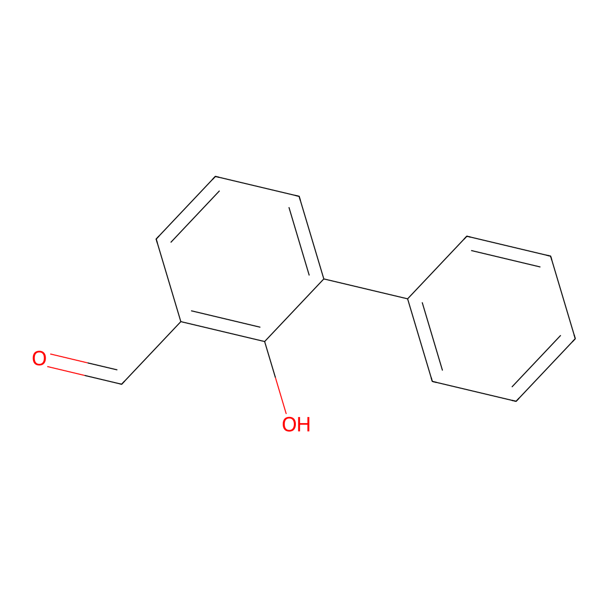2-Formyl-6-phenylphenol molecular structure, CAS 14562-10-8