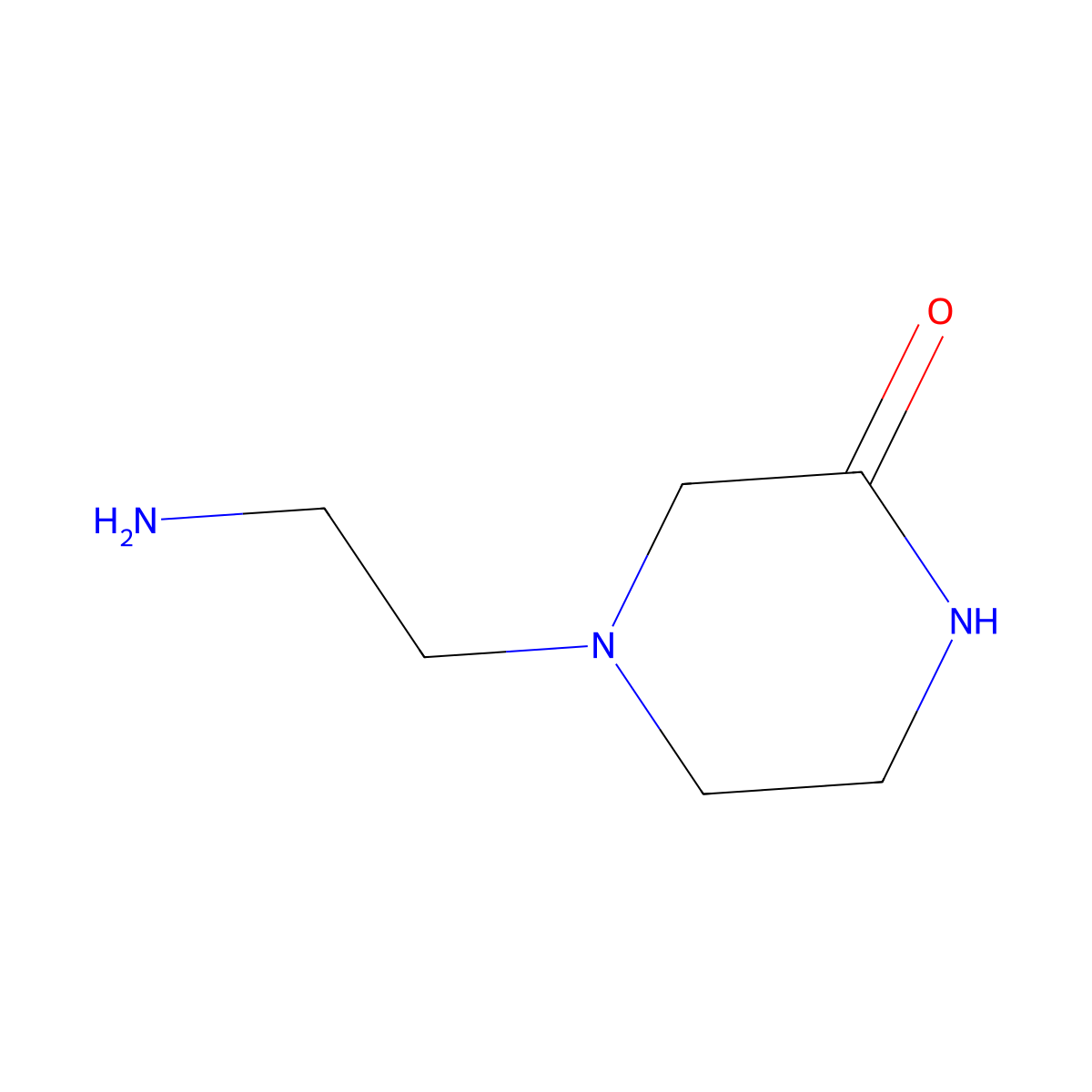 4-(2-Aminoethyl)piperazin-2-one molecular structure, CAS 145625-71-4
