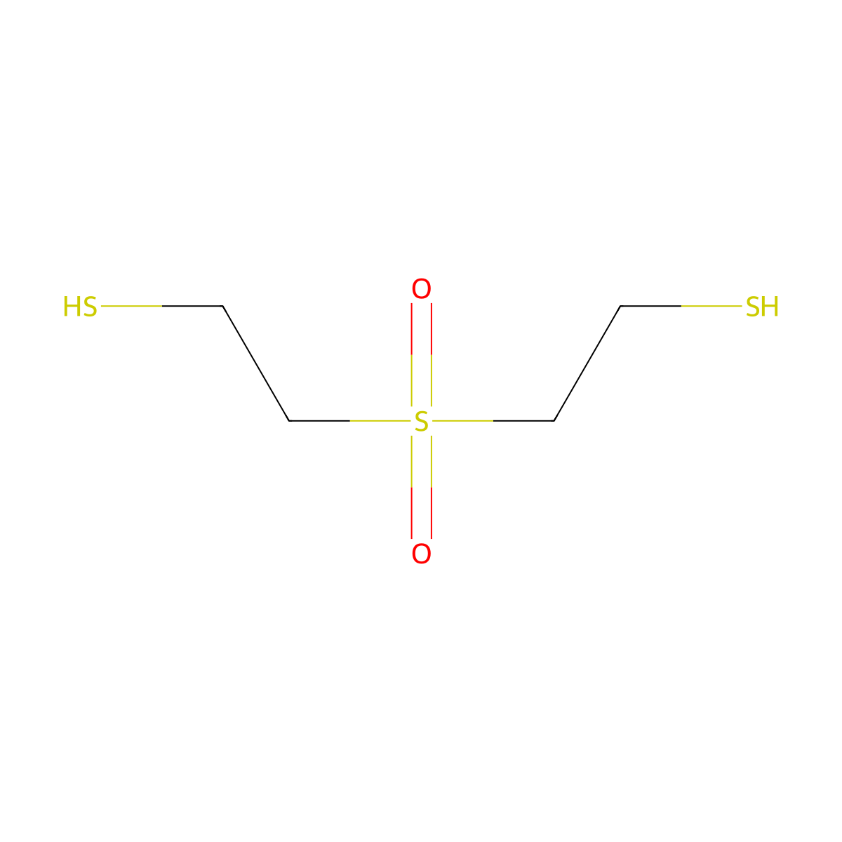 Bis(2-mercaptoethyl)sulfone molecular structure, CAS 145626-87-5