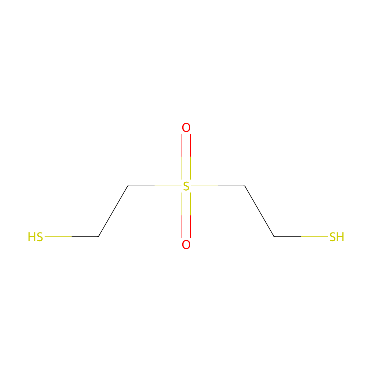 Bis(2-mercaptoethyl)sulfone molecular structure, CAS 145626-87-5