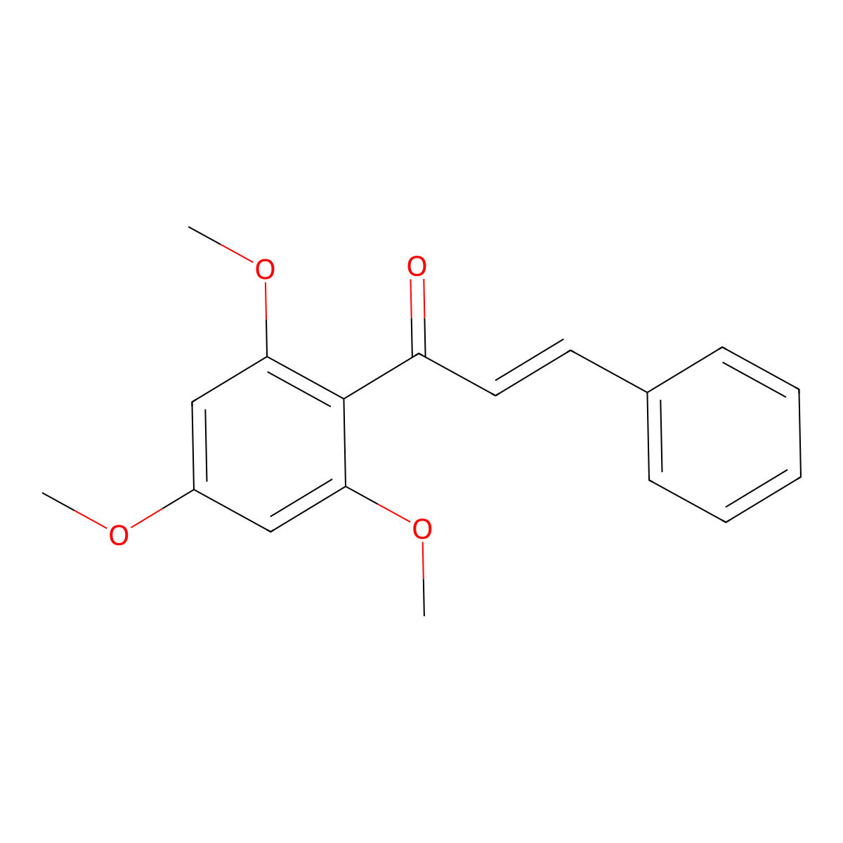 2',4',6'-Trimethoxychalcone molecular structure, CAS 145629-35-2