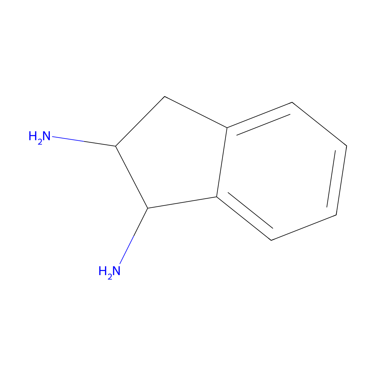 2,3-dihydro-1H-indene-1,2-diamine molecular structure, CAS 14563-24-7