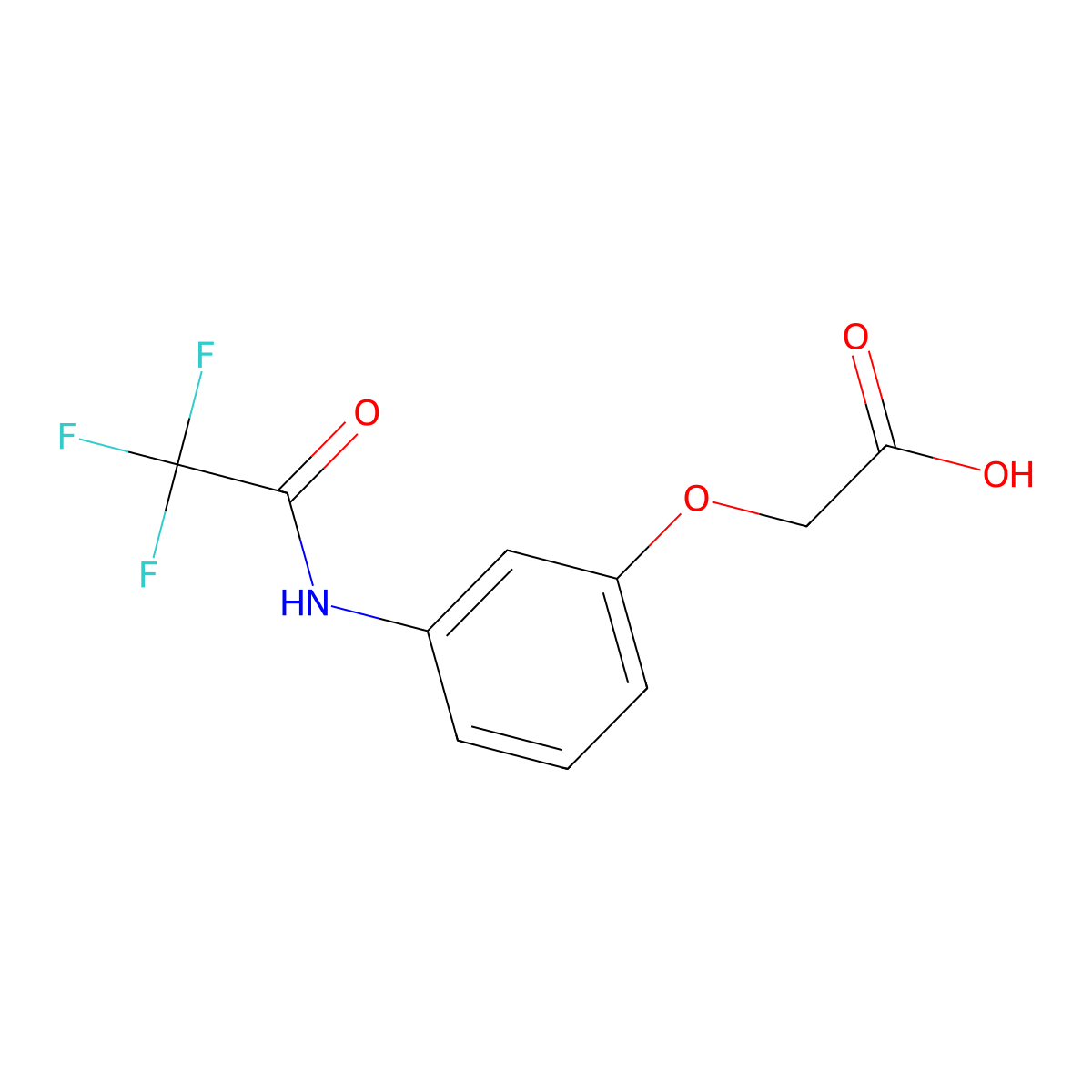 2-[3-(Trifluoroacetamido)phenoxy]acetic acid molecular structure, CAS 1456309-22-0