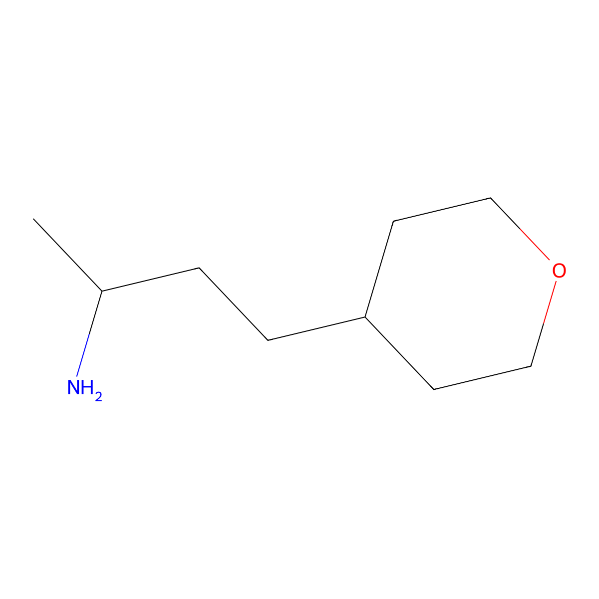 4-(Oxan-4-yl)butan-2-amine molecular structure, CAS 1456350-22-3
