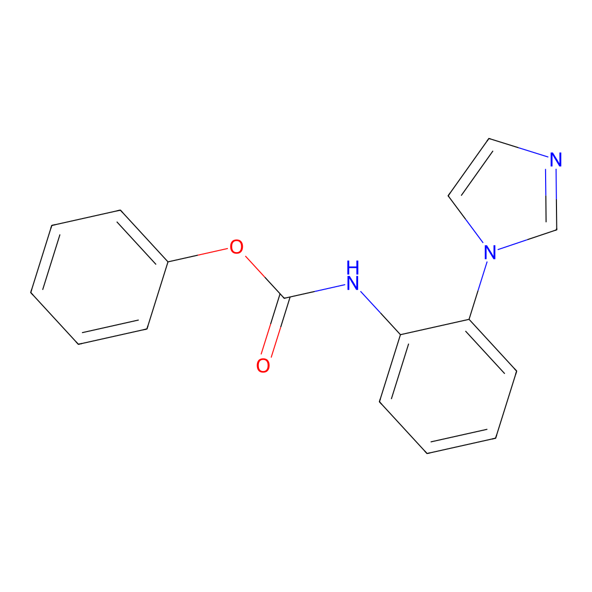 Phenyl N-[2-(1H-imidazol-1-yl)phenyl]carbamate molecular structure, CAS 1456404-92-4