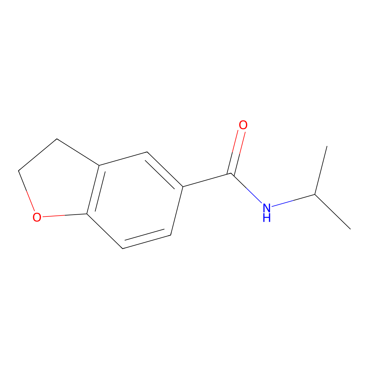 N-Isopropyl-2,3-dihydrobenzofuran-5-carboxamide molecular structure, CAS 1456416-09-3