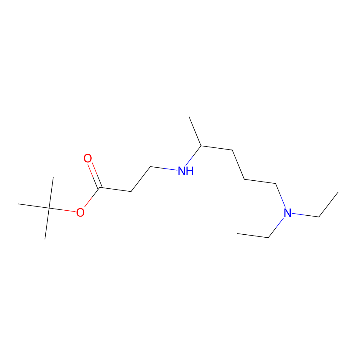 tert-Butyl 3-{[5-(diethylamino)pentan-2-yl]amino}propanoate molecular structure, CAS 1456484-12-0