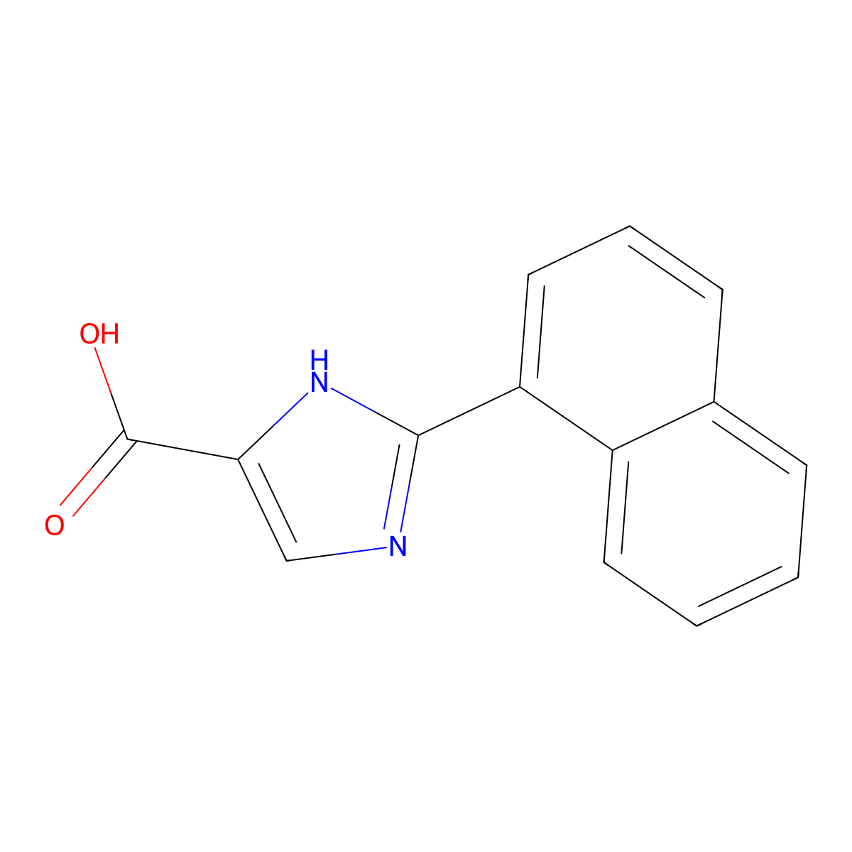 2-(Naphthalen-1-yl)-1H-imidazole-4-carboxylic acid molecular structure, CAS 1456496-10-8
