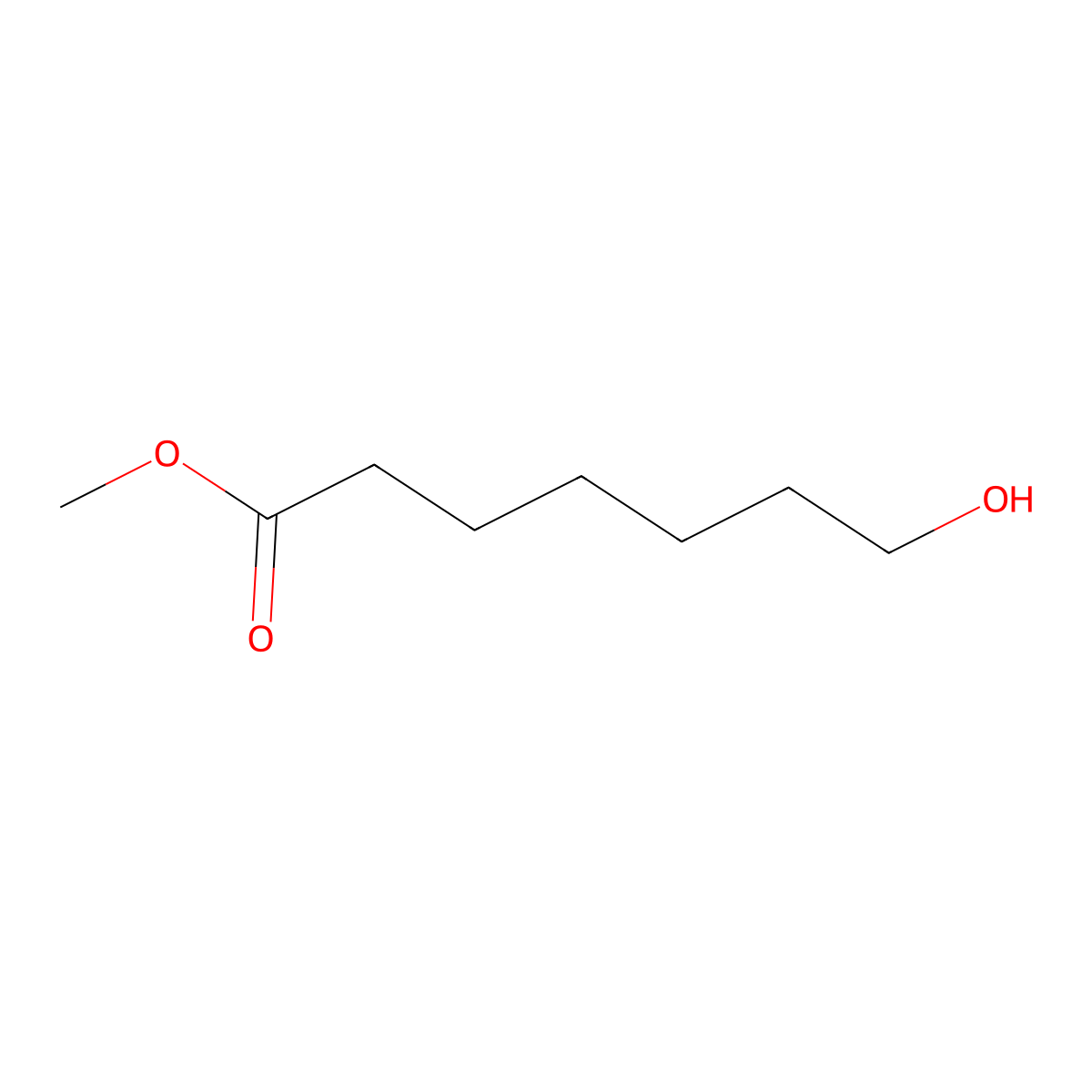 Methyl 7-hydroxyheptanoate molecular structure, CAS 14565-11-8