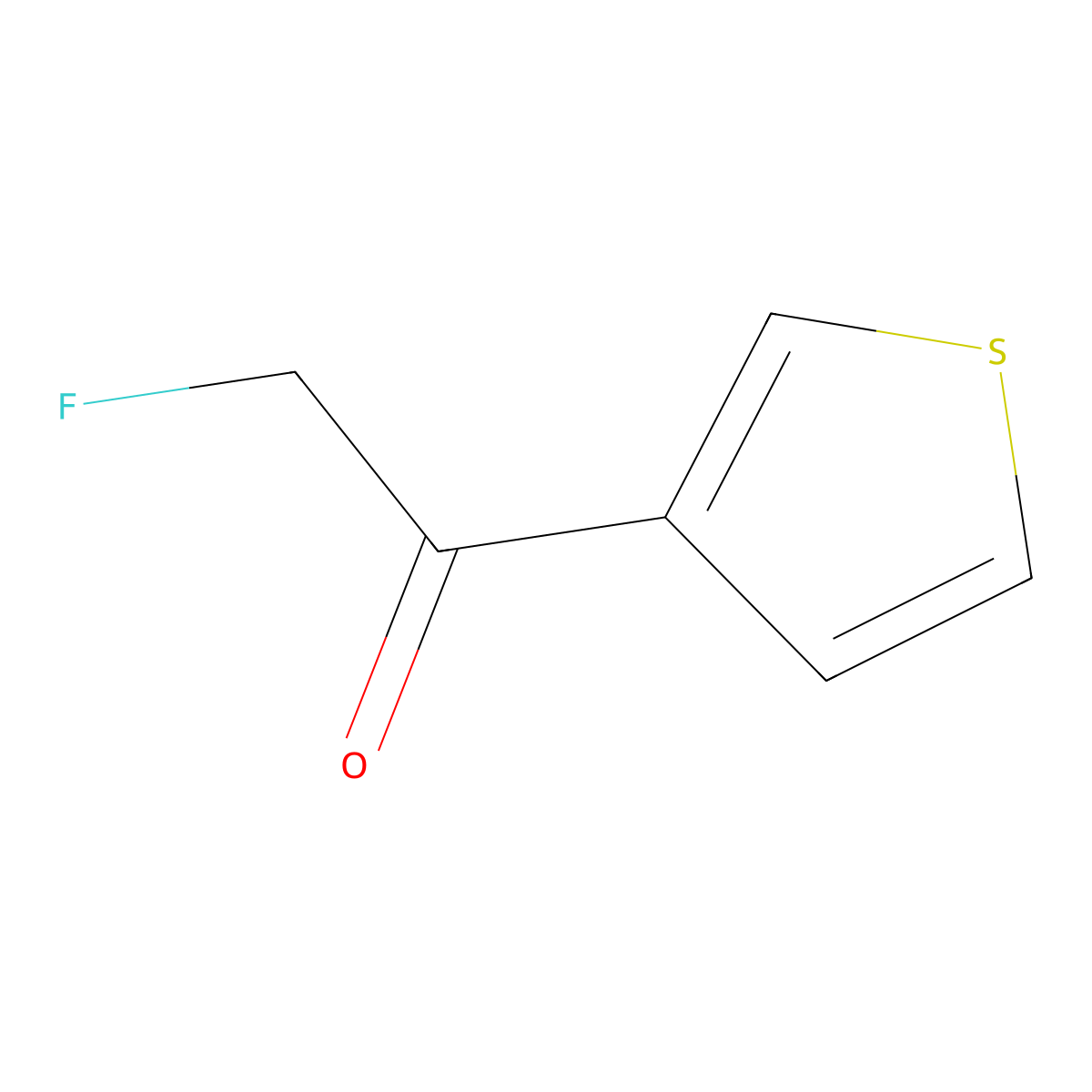 Ethanone, 2-fluoro-1-(3-thienyl)-(9CI) molecular structure, CAS 145652-68-2