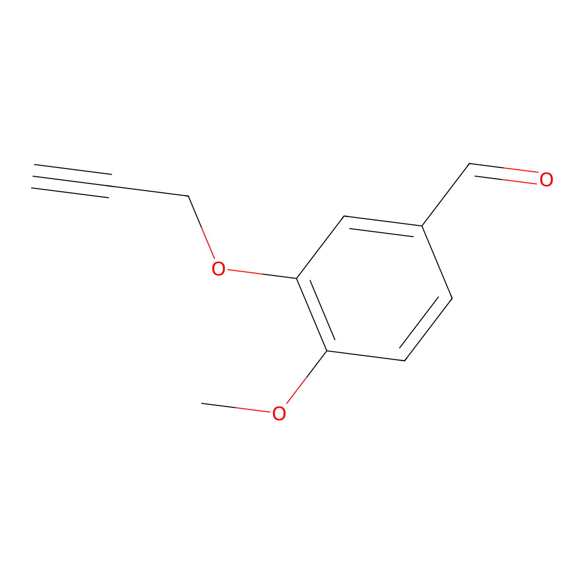 4-Methoxy-3-(2-propynyloxy)benzenecarbaldehyde molecular structure, CAS 145654-01-9