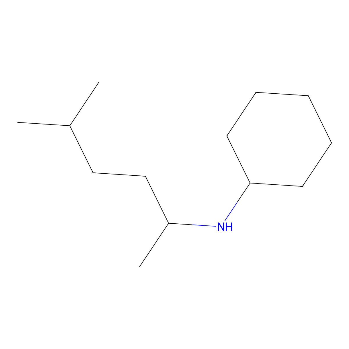 N-(5-Methylhexan-2-YL)cyclohexanamine molecular structure, CAS 145659-68-3
