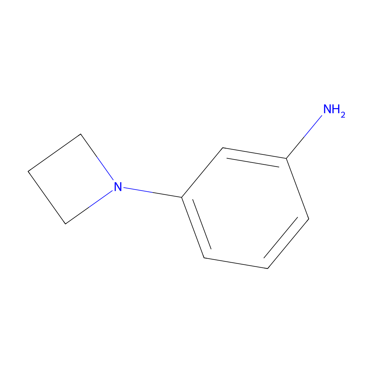 3-(Azetidin-1-yl)aniline molecular structure, CAS 1456595-08-6