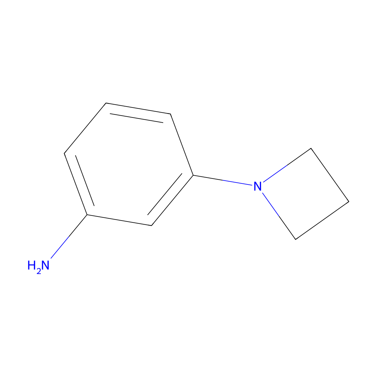 3-(Azetidin-1-yl)aniline molecular structure, CAS 1456595-08-6
