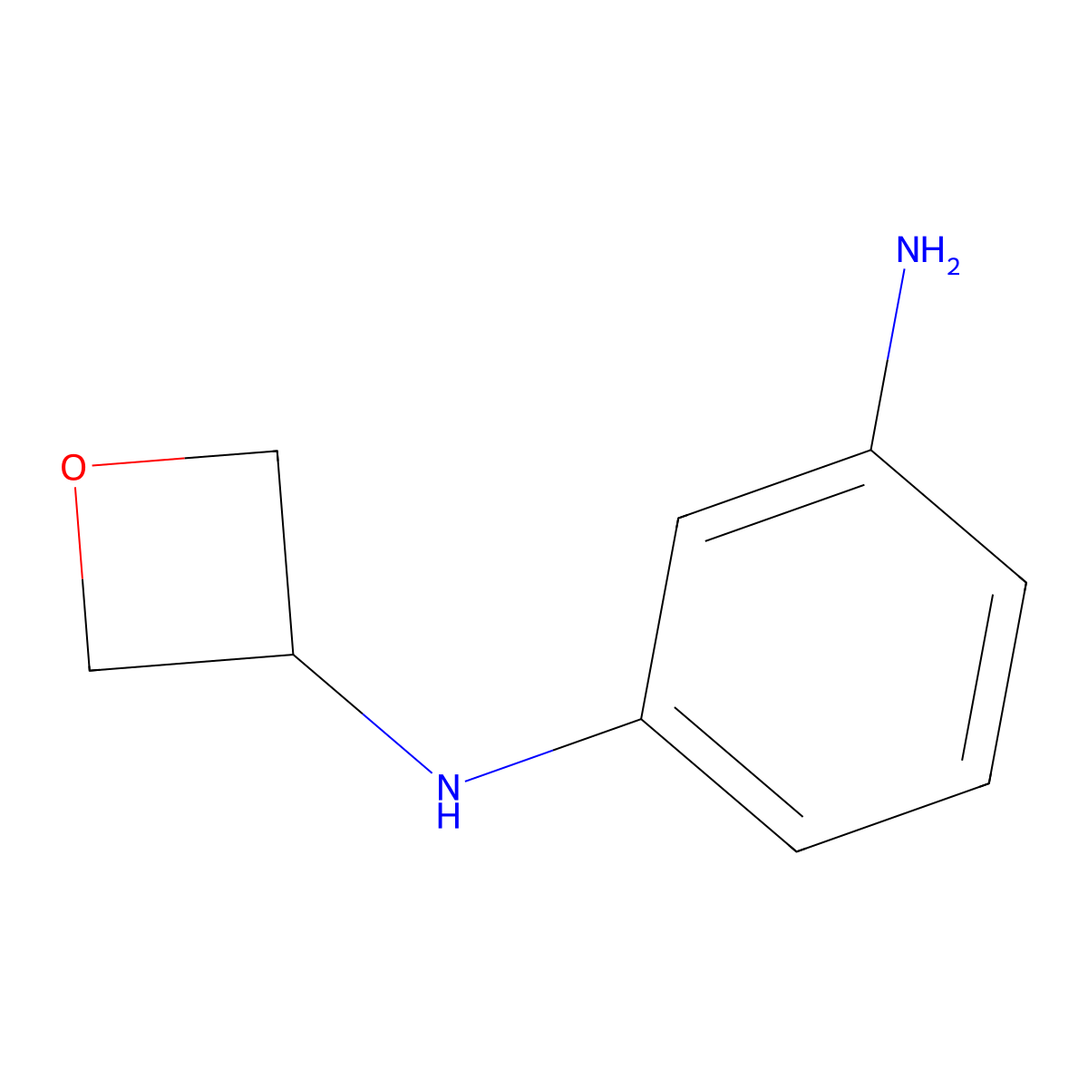 N1-(oxetan-3-yl)benzene-1,3-diamine molecular structure, CAS 1456595-17-7