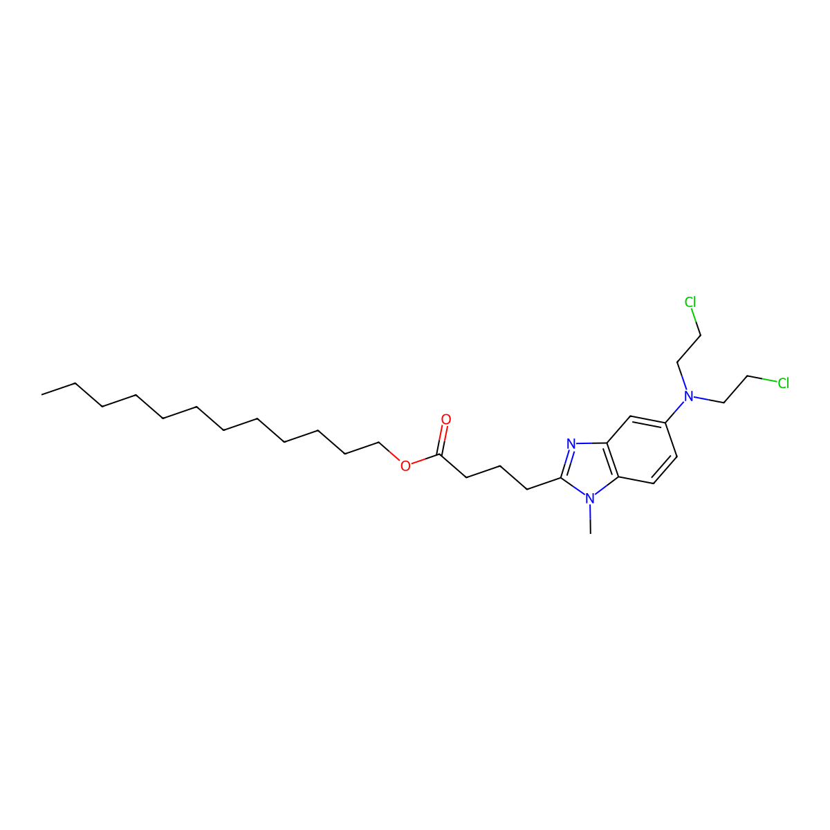 Bendamustine dodecyl ester molecular structure, CAS 1456608-94-8