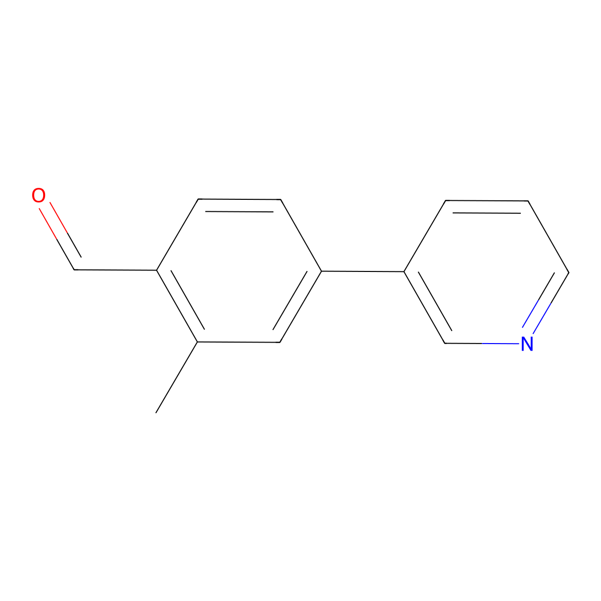 2-Methyl-4-(pyridin-3-yl)benzaldehyde molecular structure, CAS 1456633-20-7