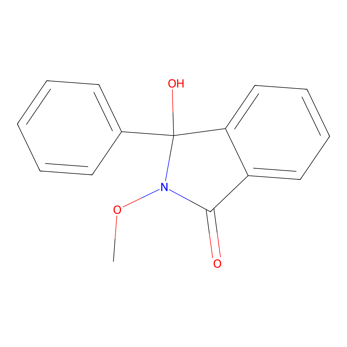 3-Hydroxy-2-methoxy-3-phenylisoindolin-1-one molecular structure, CAS 1456693-84-7