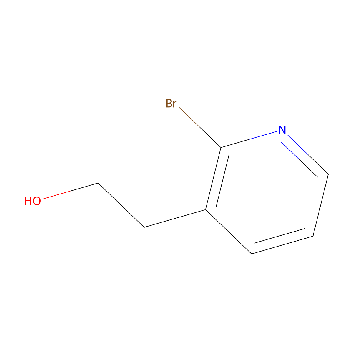 2-(2-Bromopyridin-3-yl)ethan-1-ol molecular structure, CAS 1456694-72-6