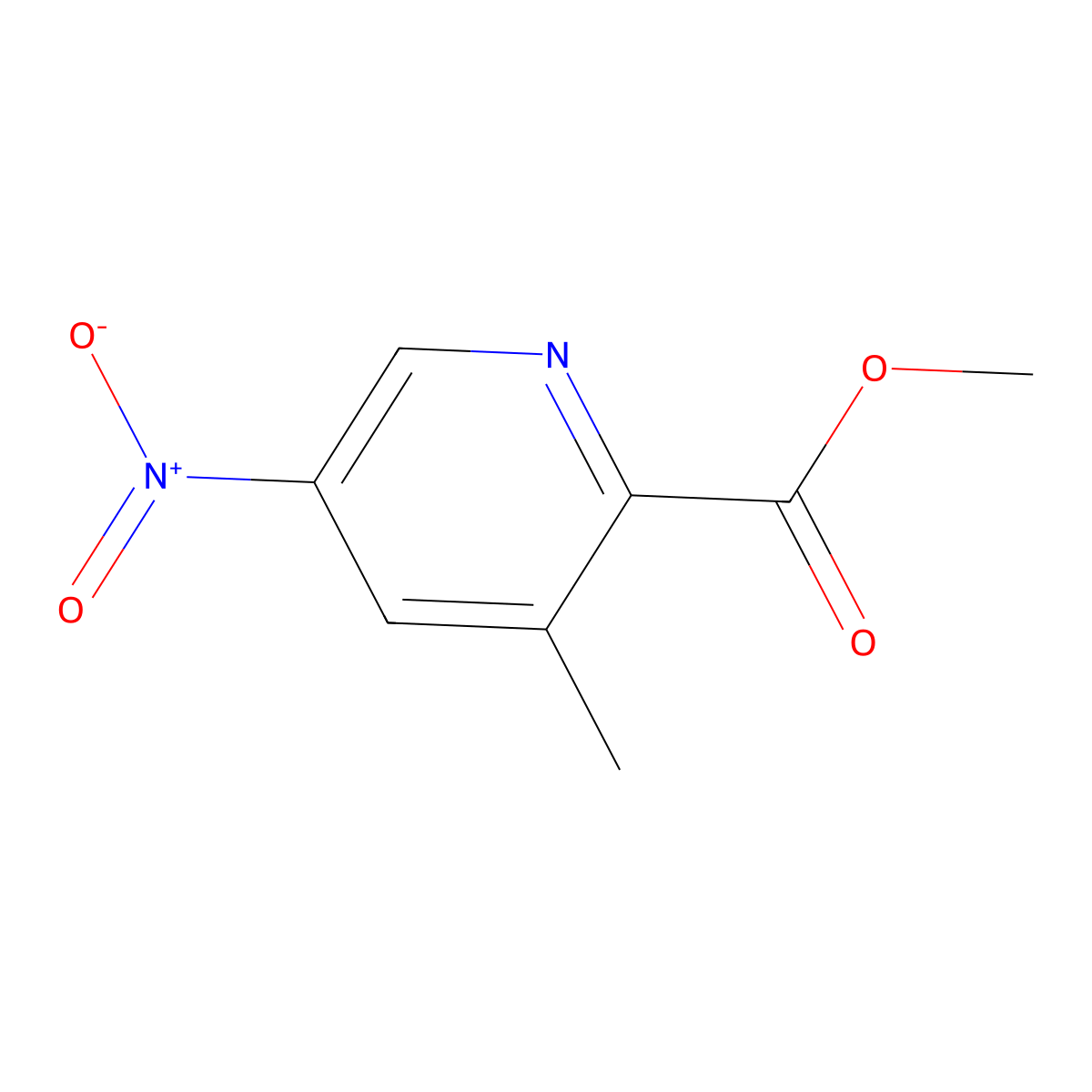 Methyl 3-methyl-5-nitropicolinate molecular structure, CAS 1456768-26-5