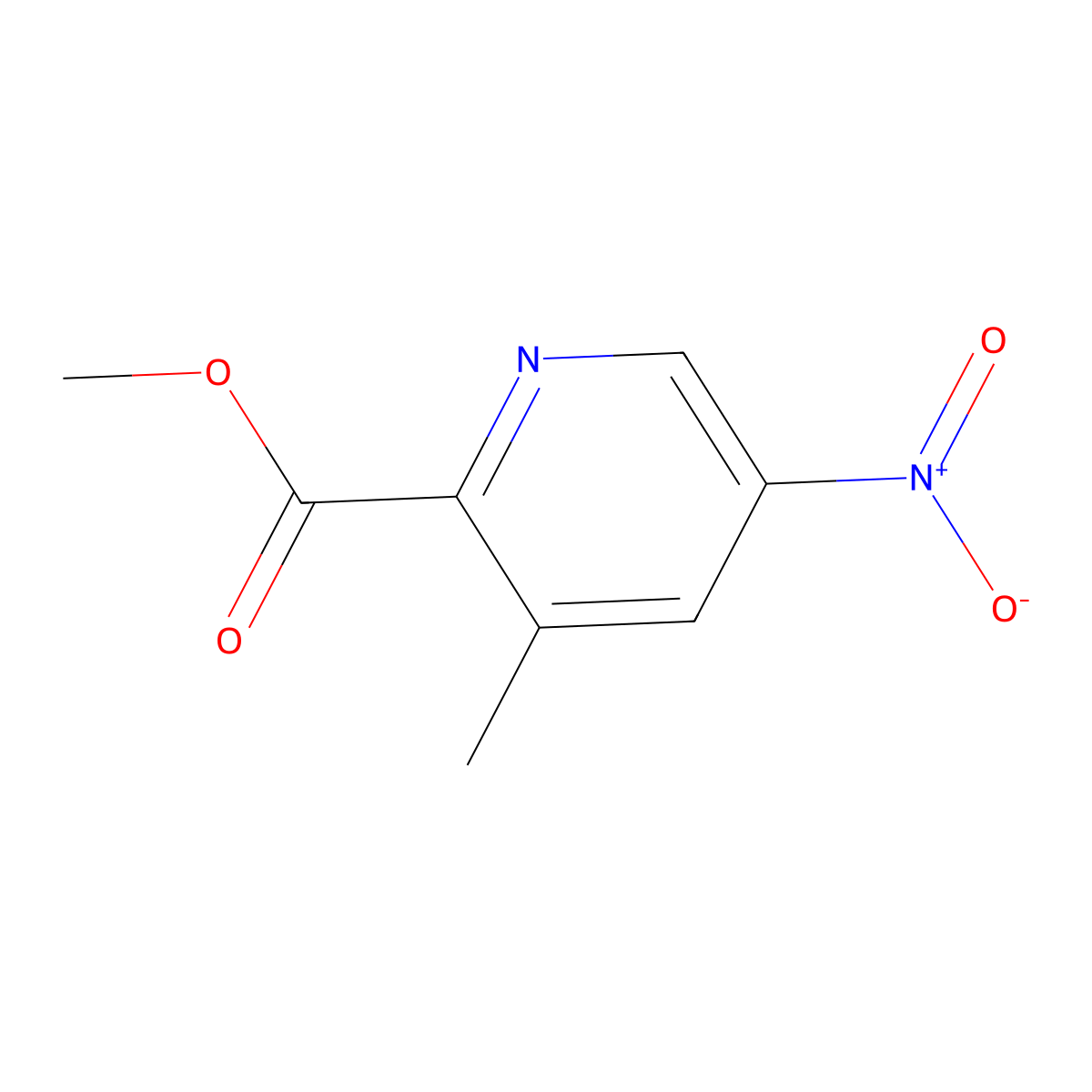 Methyl 3-methyl-5-nitropicolinate molecular structure, CAS 1456768-26-5