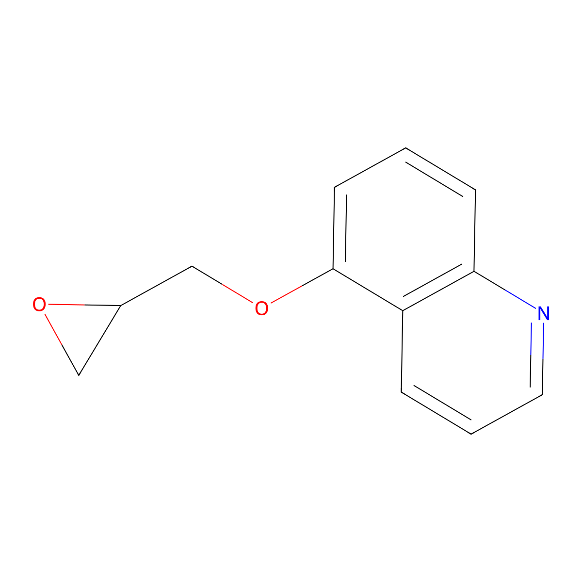 (R)-5-(Oxiran-2-ylmethoxy)quinoline molecular structure, CAS 145679-40-9