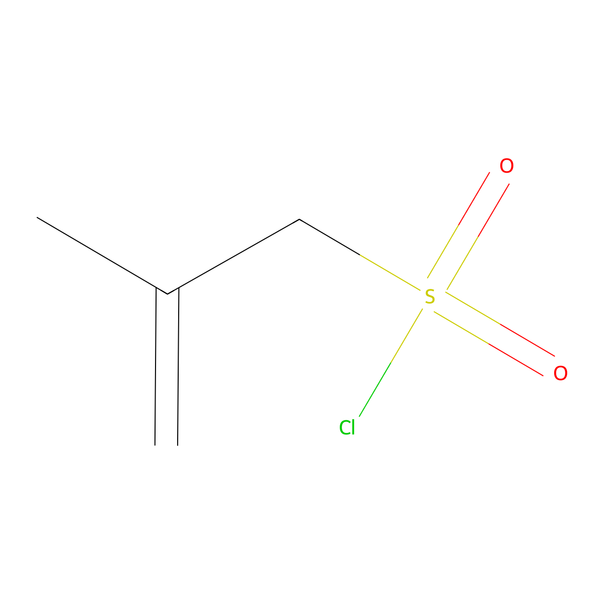 2-Methylprop-2-ene-1-sulfonyl chloride molecular structure, CAS 14568-34-4