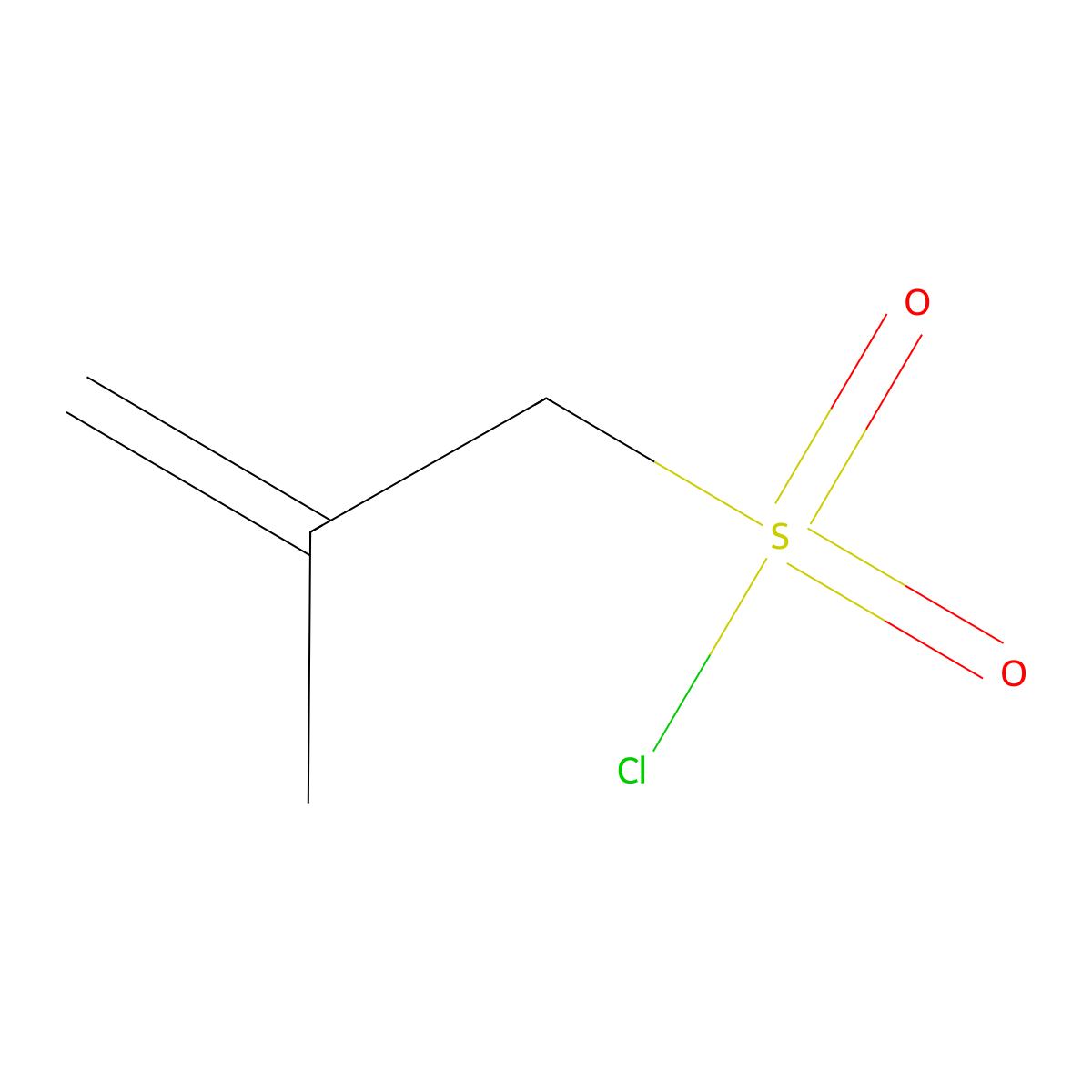 2-Methylprop-2-ene-1-sulfonyl chloride molecular structure, CAS 14568-34-4