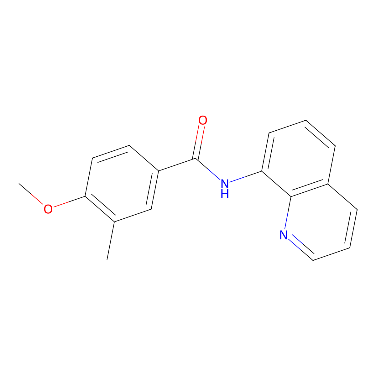 4-Methoxy-3-methyl-N-(quinolin-8-yl)benzamide molecular structure, CAS 1456815-41-0