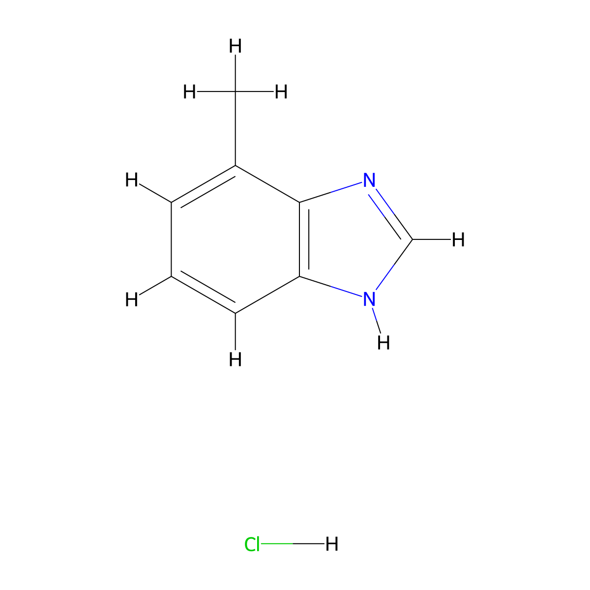 4-Methylbenzimidazole Hydrochloride molecular structure, CAS 1456821-64-9