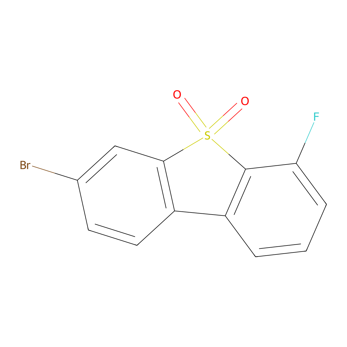 3-Bromo-6-fluorodibenzo[b,d]thiophene 5,5-Dioxide molecular structure, CAS 1456877-91-0