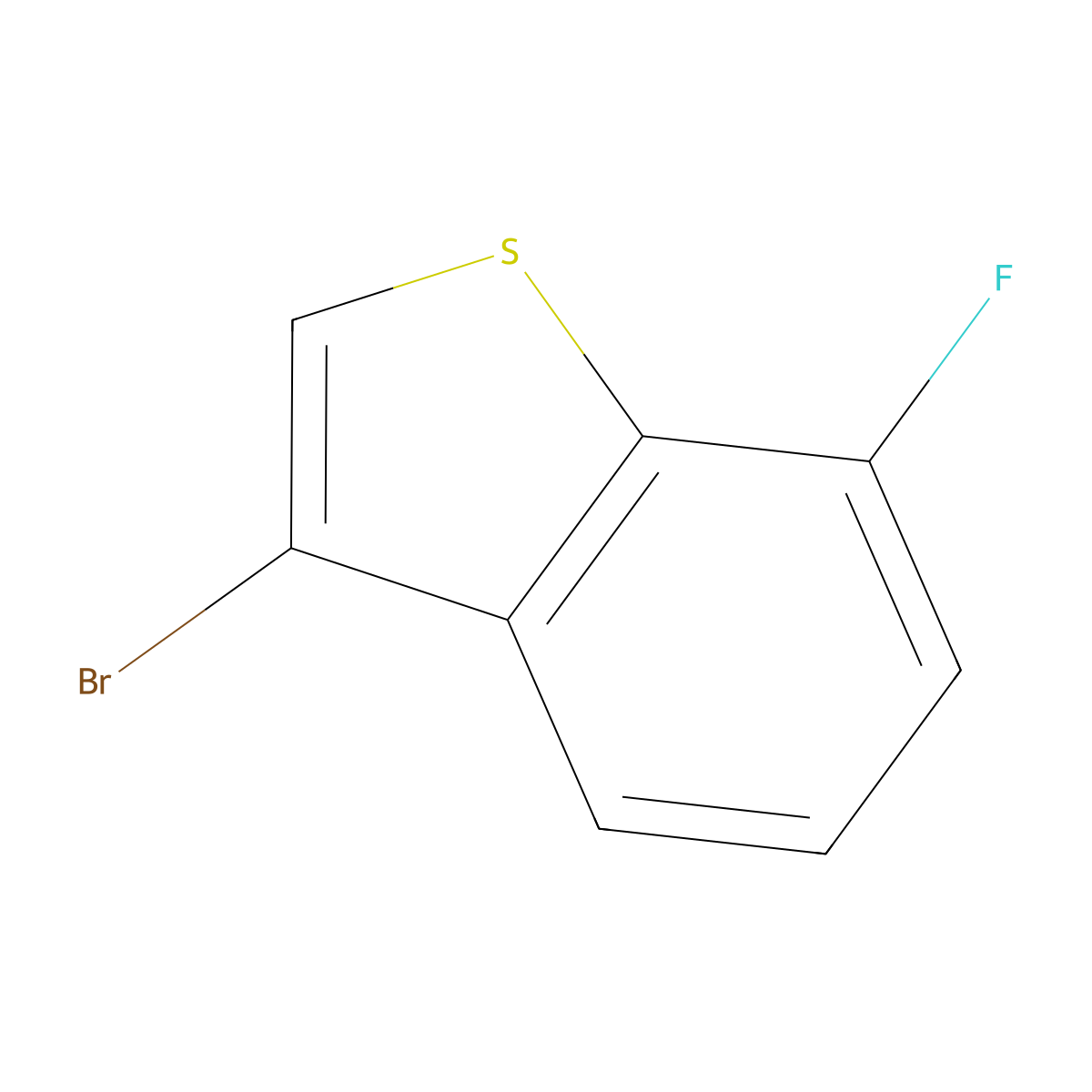 3-Bromo-7-fluoro-1-benzothiophene molecular structure, CAS 1456888-58-6