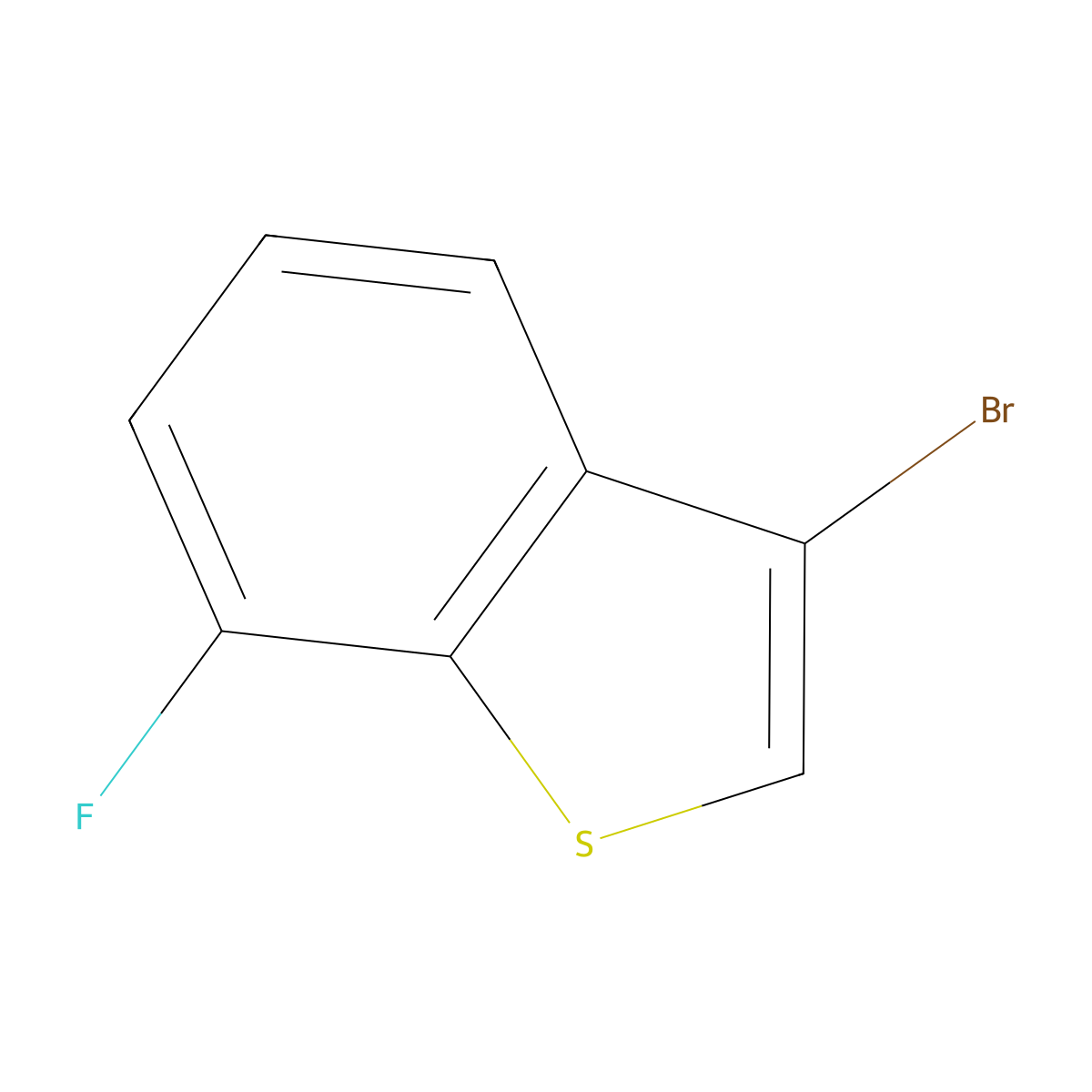 3-Bromo-7-fluoro-1-benzothiophene molecular structure, CAS 1456888-58-6