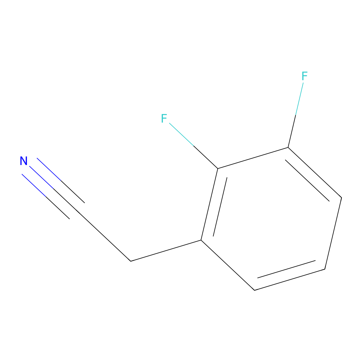 2,3-Difluorophenylacetonitrile molecular structure, CAS 145689-34-5